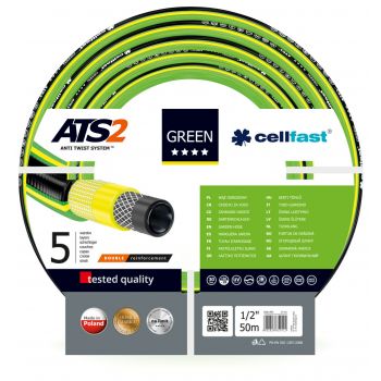 Шланг садовый 1/2"Cellfast Green ATS2 для полива - 50м Шланг садовый 1/2"Cellfast Green ATS2 для полива - 50м
