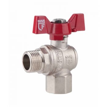 SD FORTE Кран шаровой  1/2" ВН для воды угловой (бабочка)