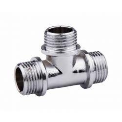 SD FORTE Тройник хром 1/2"Нх1/2"Нх1/2"Н SF367H15