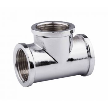SD FORTE Тройник хром 3/4"Вх3/4"Вх3/4"В SF361H20
