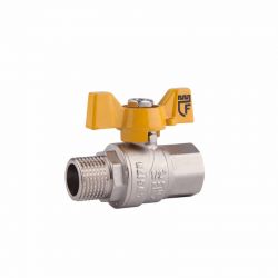 Кран шаровой SD Forte 1" ВН для газа (бабочка)