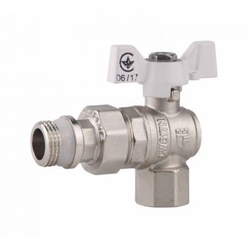 SD FORTE Кран Американка c антипротечкой угловой 1/2"SF223W15