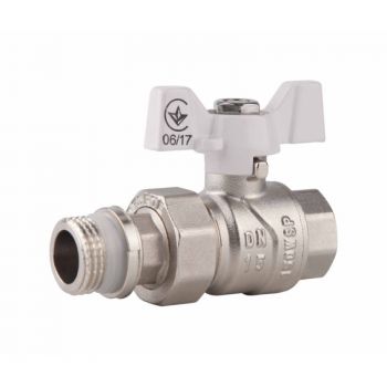 SD FORTE Кран Американка с антипротечкой прямой 1" SF222W25