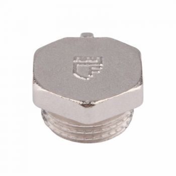 Заглушка 1/2" латунь с наружной резьбой SD FORTE